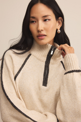Wheat Alps Half Zip Sweater Sweater