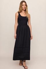 Black Johanna Midi Dress Midi Dress