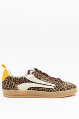 White Smoke Fez Sneaker | Leopard Sneaker