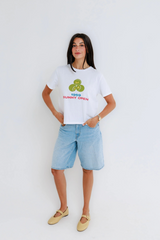 Light Gray Mia Sunny Open Everyday Tee Graphic Tee