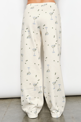 Antique White Martini Mood Sweatpants Pant