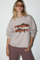 Light Gray Trout About Sweater Sweater