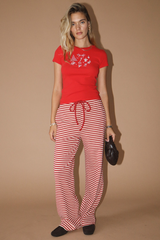 Rosy Brown Holly Jolly Icon Sketch Baby Tee Graphic Tee