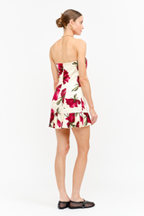 White Smoke Arly Strapless Floral Mini Dress Mini Dress
