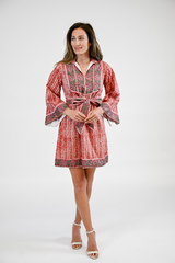 Light Gray Brynn Mini Dress | Cranberry Mini Dress