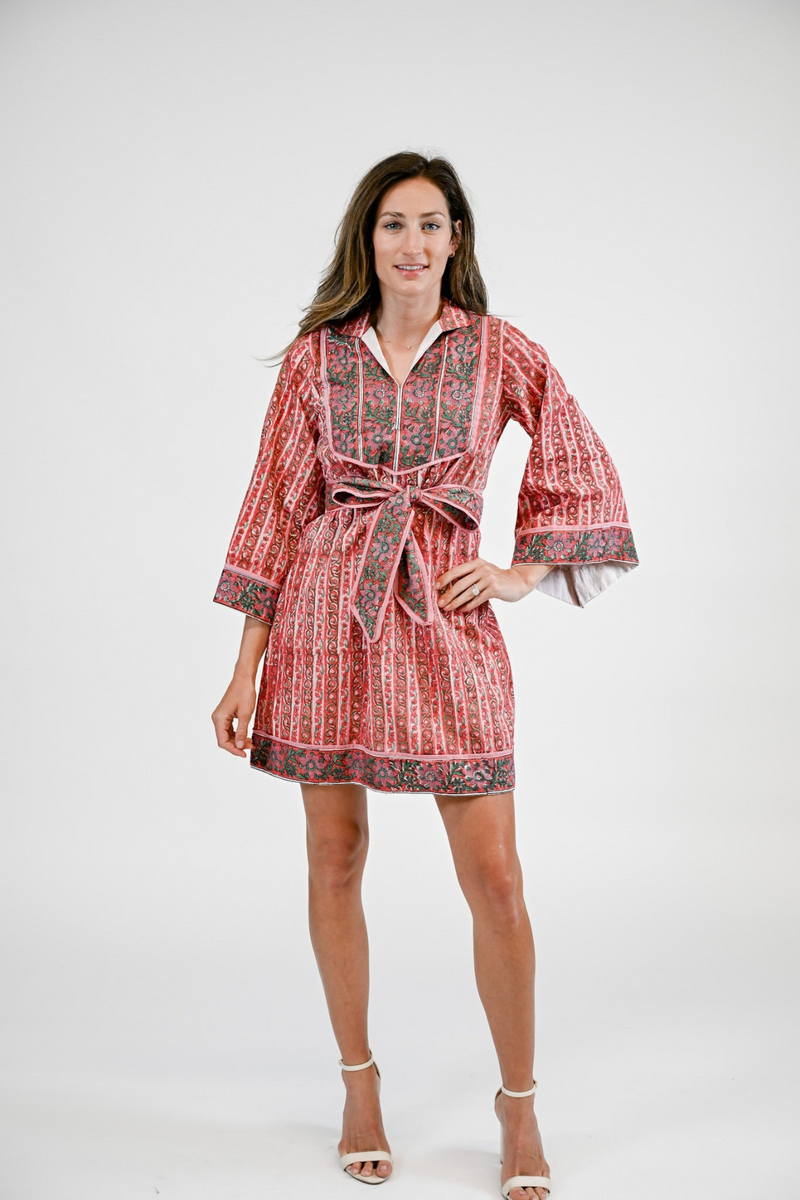 Light Gray Brynn Mini Dress | Cranberry Mini Dress