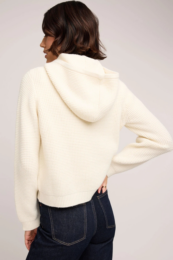 Light Gray Jessica Pullover Hoodie Top