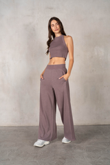 Dark Gray Turner Wide Leg Pant Pant