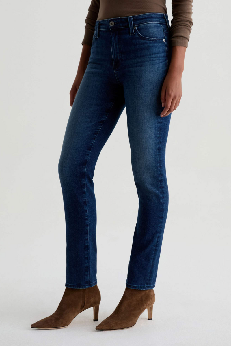 Light Gray Mari Mid-Rise Slim Straight | Epilogue Jeans