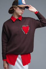 Dark Slate Gray Tender Love Knit Sweatshirt Sweatshirt