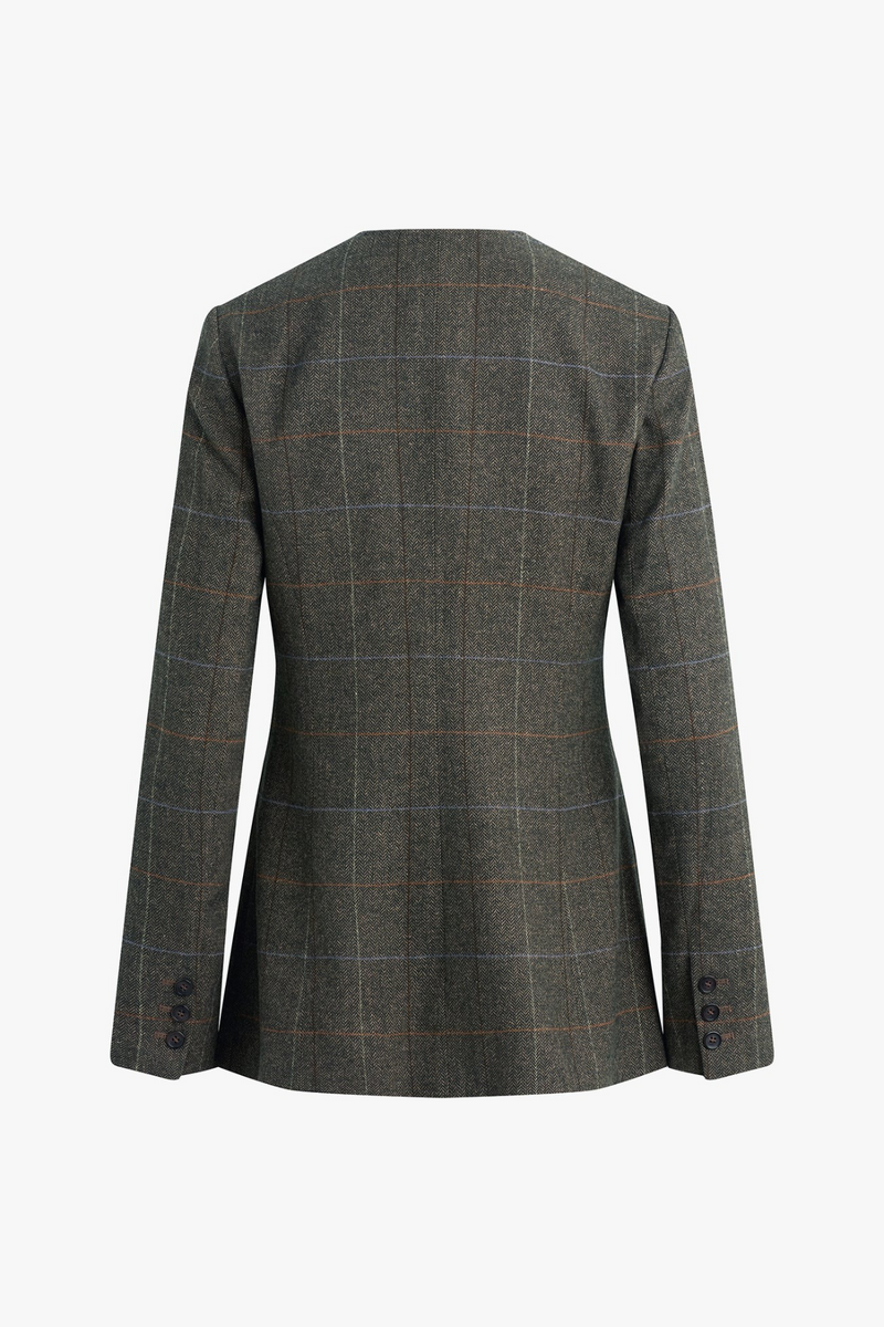 White Smoke The Spencer Jacket in Mocha Plaid Jacket