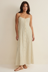 Gray Angel Eyes Textured Midi Dress Midi Dress