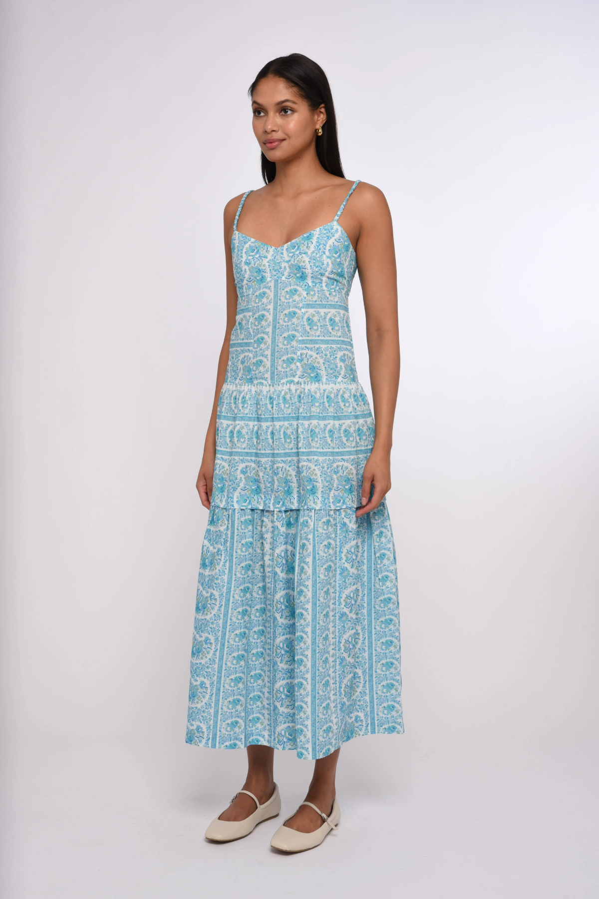 border print maxi dress Grasse Border Print Maxi Dress VICI