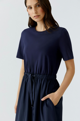 Lavender Maxi Short Sleeve Patch Dress Maxi Dress