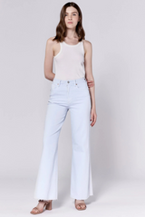 Light Gray Fiona Wide Leg Jean | Skyway Jeans