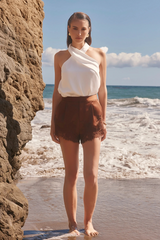 Lace Trimmed Shorts