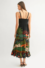 Leah Ruffled Babydoll Maxi Dress
