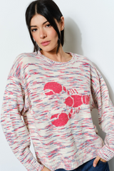 Light Gray Super Nova Lobster Sweater Sweater