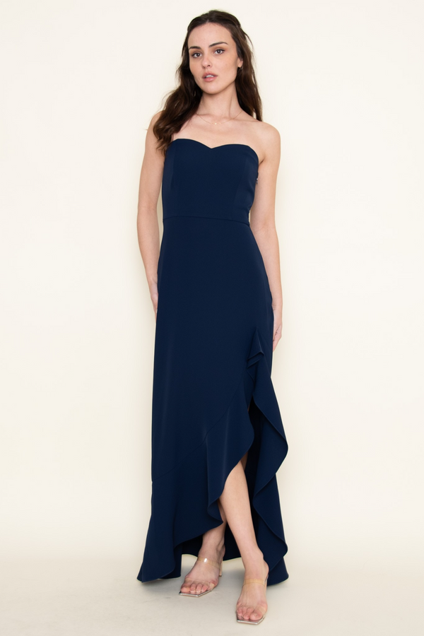 Black Moonlit Melody Strapless Maxi Dress Maxi Dress
