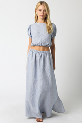 Light Gray Alexon Pinstripe Maxi Skirt Maxi Skirt