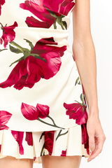 White Smoke Arly Strapless Floral Mini Dress Mini Dress