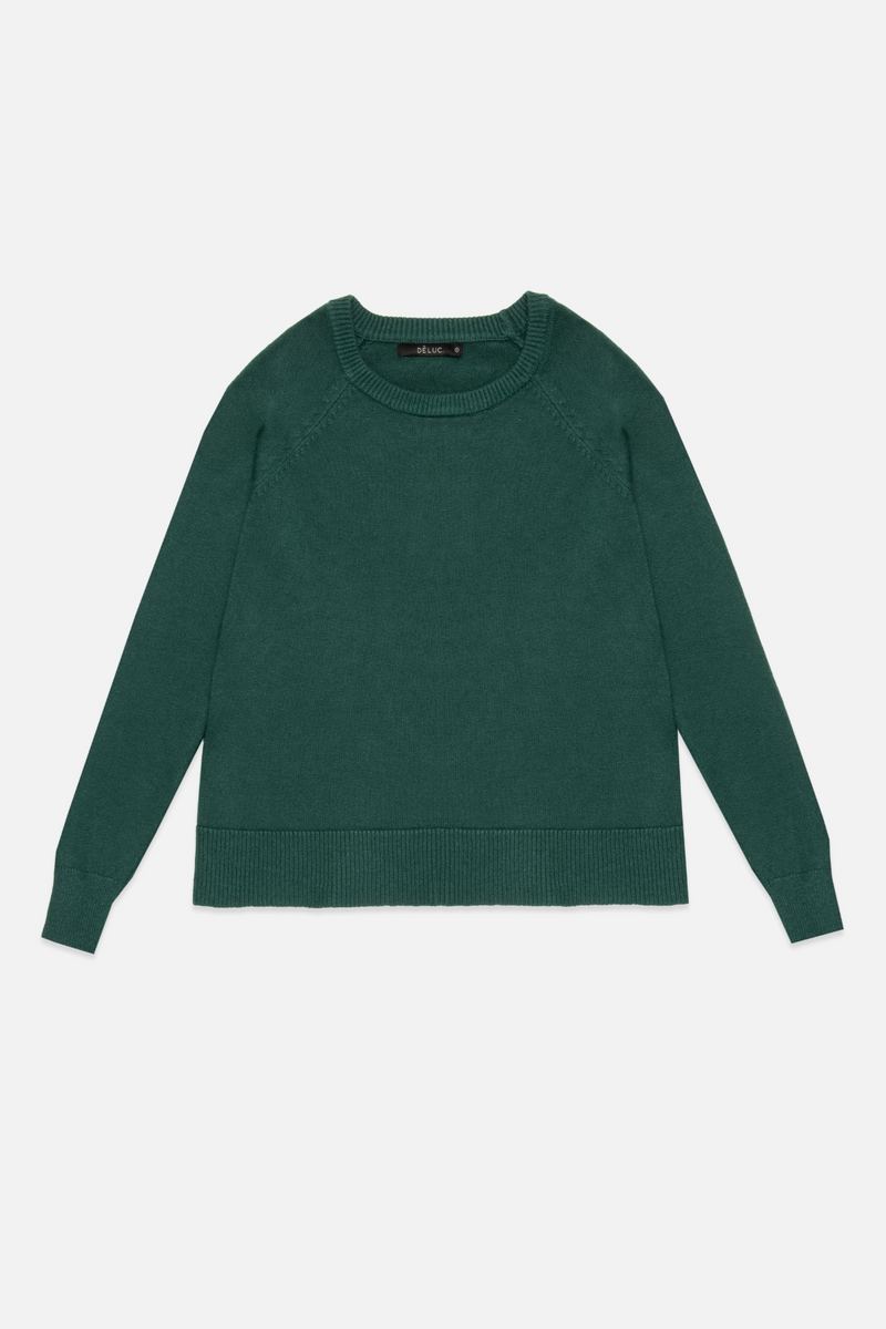 White Smoke Begonia Sweater Sweater