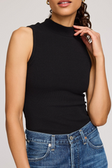Tan Michelle Ribbed Tank Tank