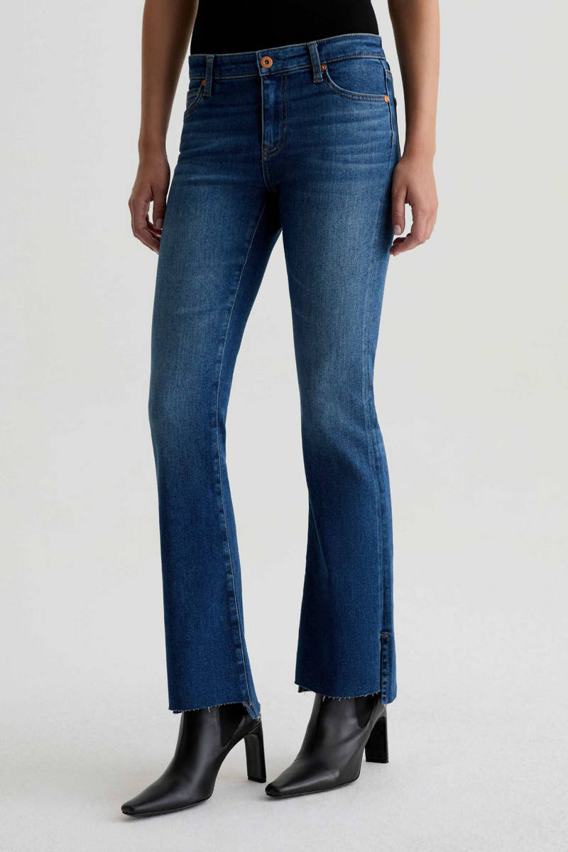Dark Slate Gray Angel Low Rise Boot Cut | 12 Years Assumption Jeans