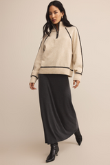 Gray Alps Half Zip Sweater Sweater