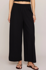 Black Scout Jersey Flare Pant Pant