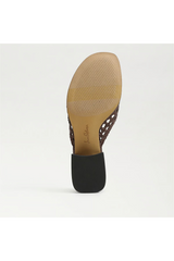 Lavender Fynn Block Heel Mule Sandal | Terazzo Brown Mule