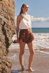 Lace Trimmed Shorts