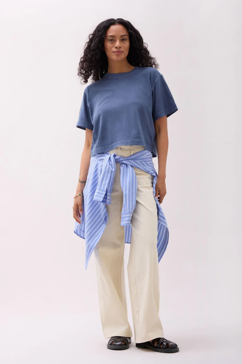 Misty Rose Relaxed Crop Tee Crop Tee