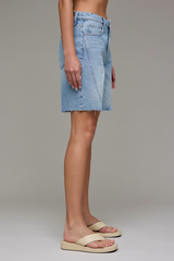 Dark Gray Alyx Baggy Shorts | Medium Wash Short