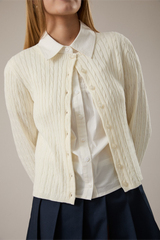 Light Gray The Gentle Weave Cardigan Cardigan