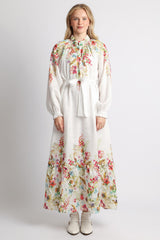 Lavender Capri Garden Linen Maxi Dress Maxi Dress