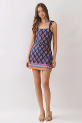 Light Gray Flower Market Mini Dress Mini Dress