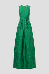 Light Gray Mariah | Jacquard Gown Formal Gown