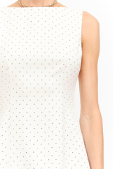 White Smoke Louisa Sleeveless Dot Mini Dress Mini Dress