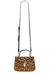 Lucia Leopard Top Handle Bag