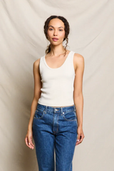 Gray Blondie Ribbed Tank Tank