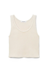 Antique White Blondie Ribbed Tank Tank