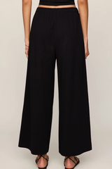 Black Scout Jersey Flare Pant Pant