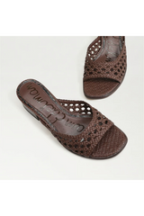 Lavender Fynn Block Heel Mule Sandal | Terazzo Brown Mule