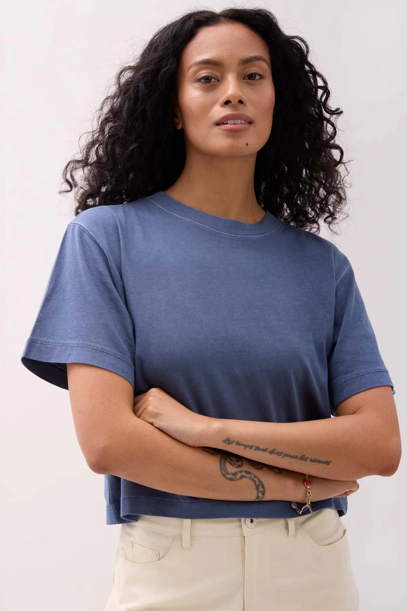 Dark Slate Gray Relaxed Crop Tee Crop Tee