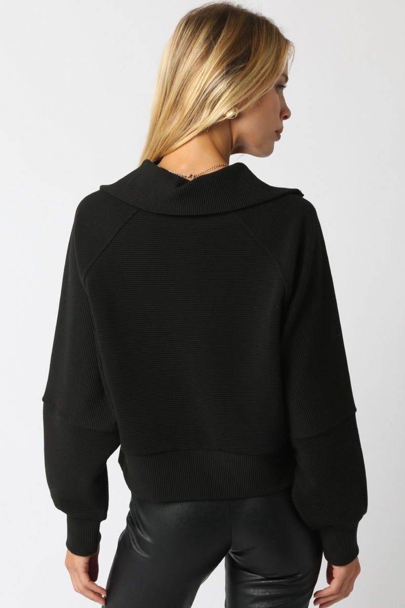 Beige Emmett Zip Up Sweater Sweater