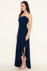 Black Moonlit Melody Strapless Maxi Dress Maxi Dress