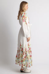 Lavender Capri Garden Linen Maxi Dress Maxi Dress