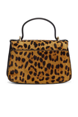Lucia Leopard Top Handle Bag