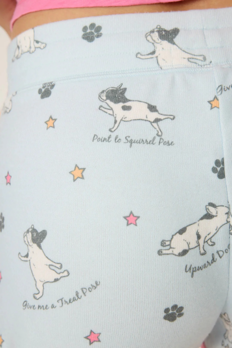 Light Gray Paws & Breathe Dog Print Shorts Regular price Pajama Shorts